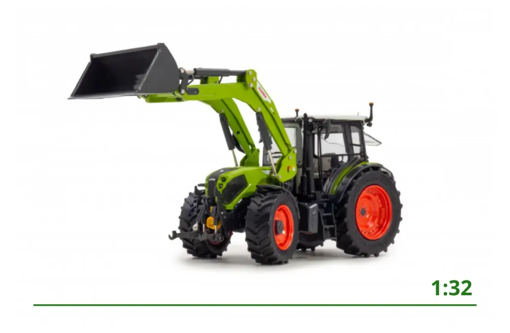 [302655] Claas Axos 3.95 met frontlader FL 100 1:32