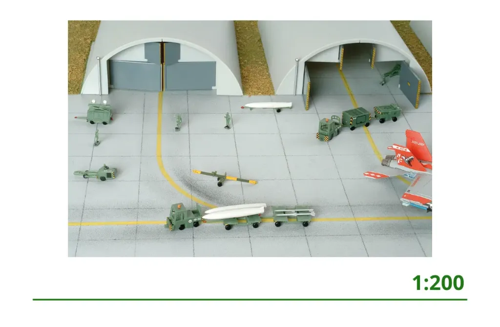 Luchthaven toebehoren militair 1:200