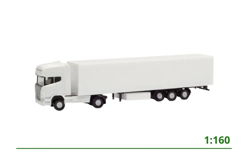 Minikit Scania R met oplegger 1:160