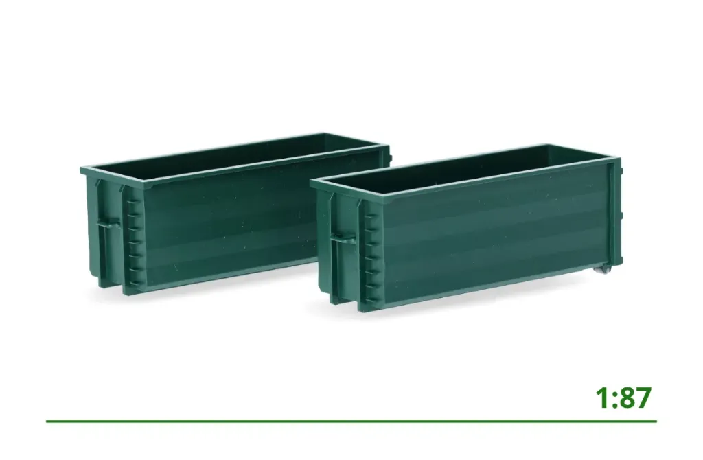 Afrolcontainer groen (2x) 1:87