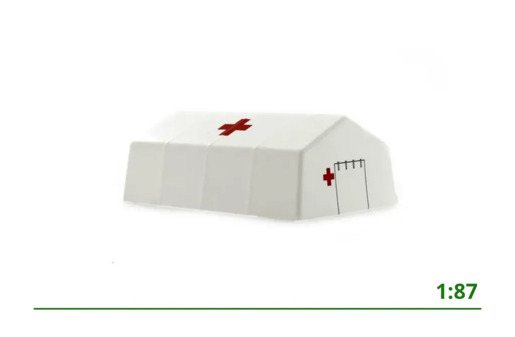 [70289] Military Tent White Red Cross 1:87