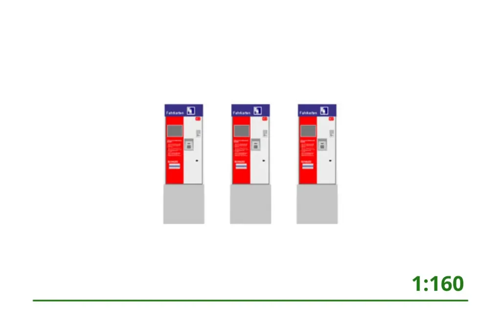 [16400] Ticket Machine DB (3x) (D) 1:160