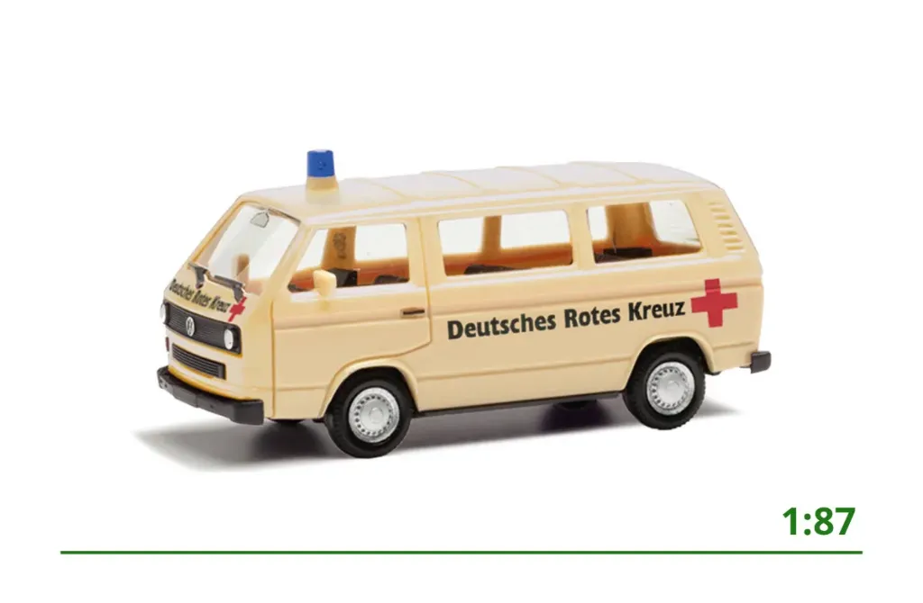 [097611] Volkswagen T3 Bully Rotes Kreuz (D) 1:87