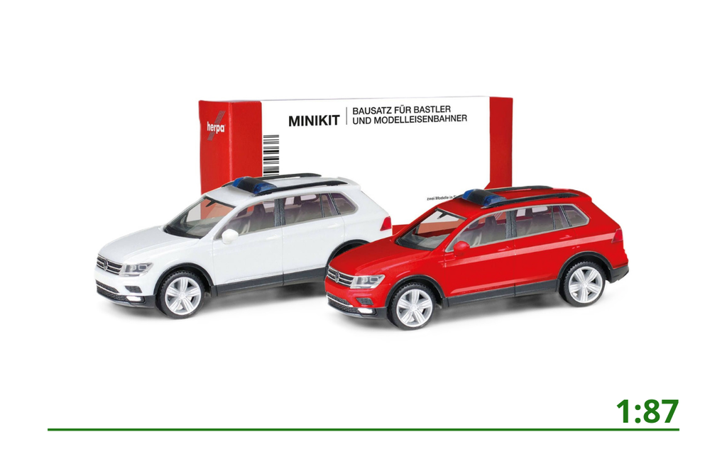 [013109-002] MiniKit Volkswagen Tiguan met lichtbalk (2x) 1:87