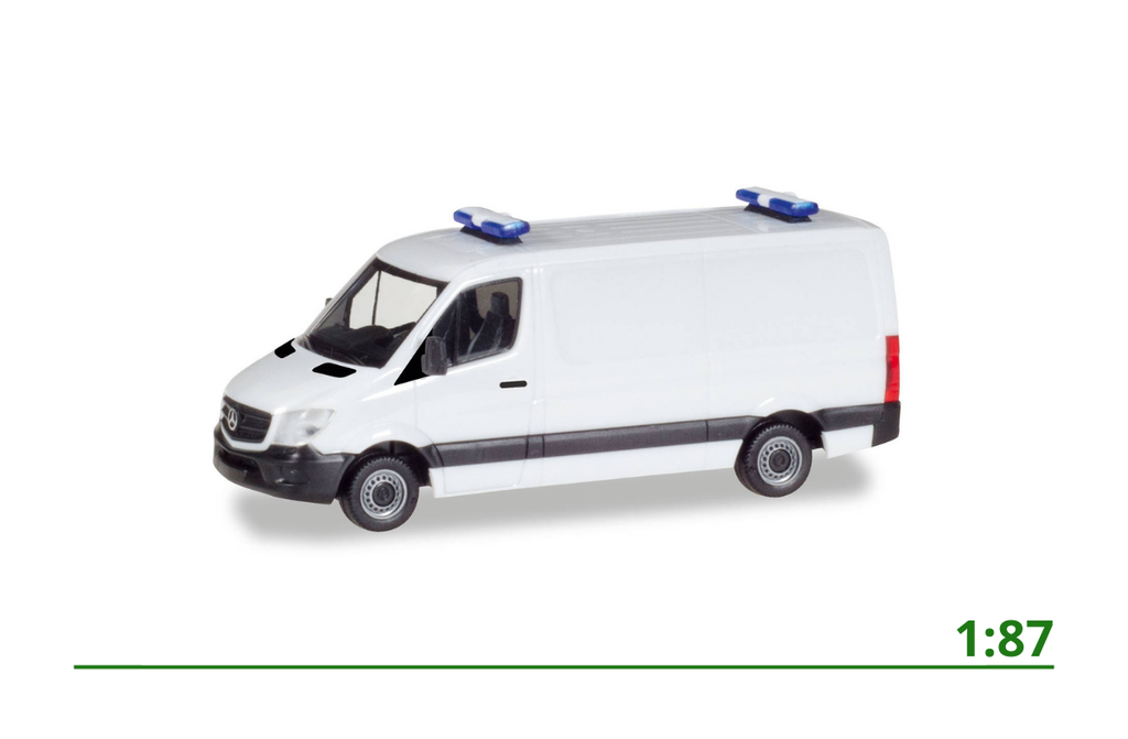 [013314] Minikit Mercedes-Benz Sprinter met lichtbalk 1:87