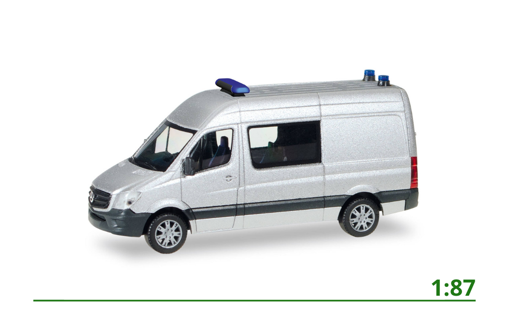 [012959] Minikit Mercedes-Benz Sprinter met lichtbalk 1:87