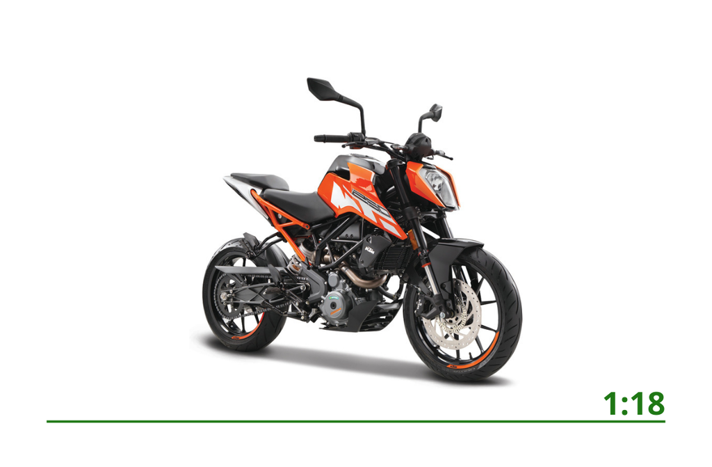 [18-51083] KTM 250 Duke oranje/zwart 1:18