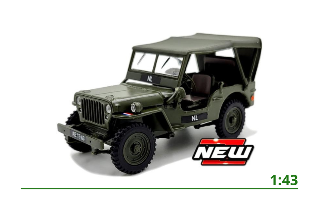 [4-91852] NEKAF 1/4 ton gesloten top (NL) 1:43