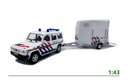 Mercedes-Benz G-klasse + paardentrailer Politie (NL) 1:43