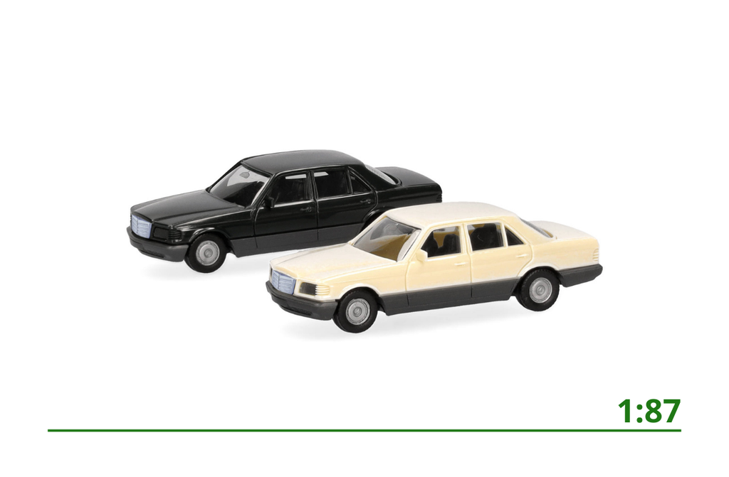 [013727-003] Minikit Mercedes-Benz S-klasse W126 (2x) 1:87