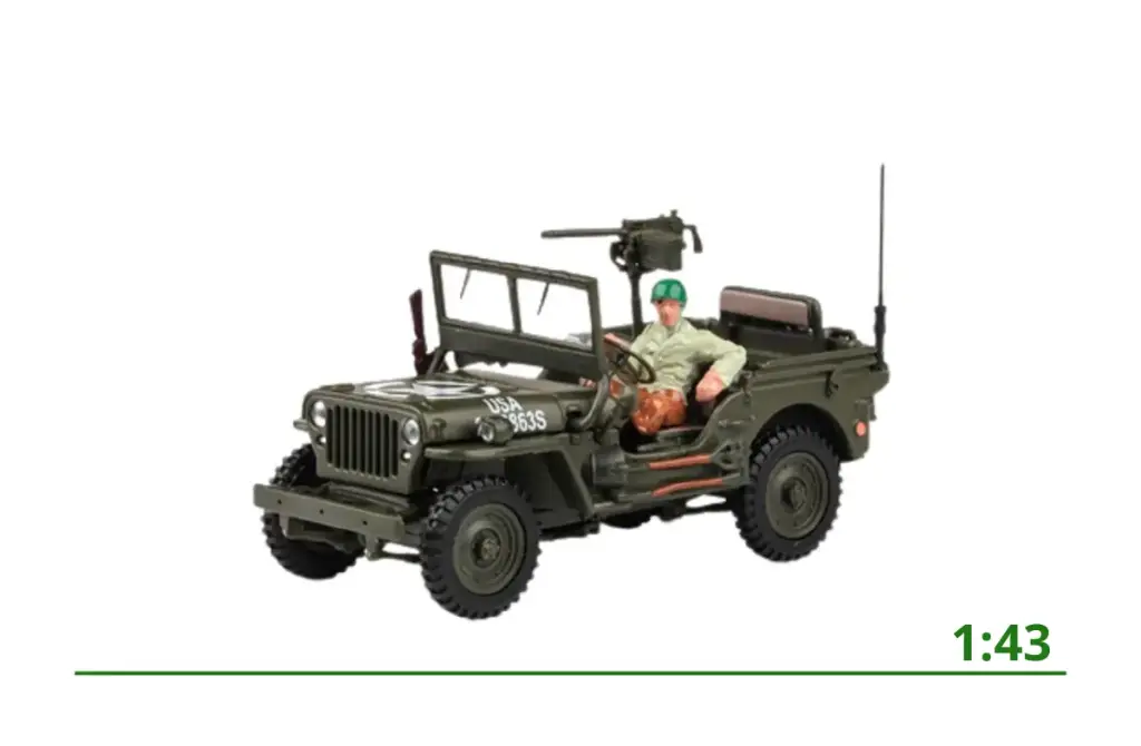 [4-90141] Jeep Willys 4x4 open top (US) 1:43