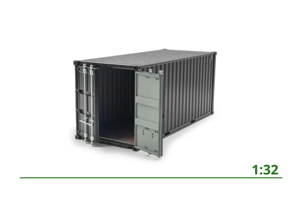 [8-1258] 20ft container black 1:32