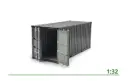 20ft container black 1:32