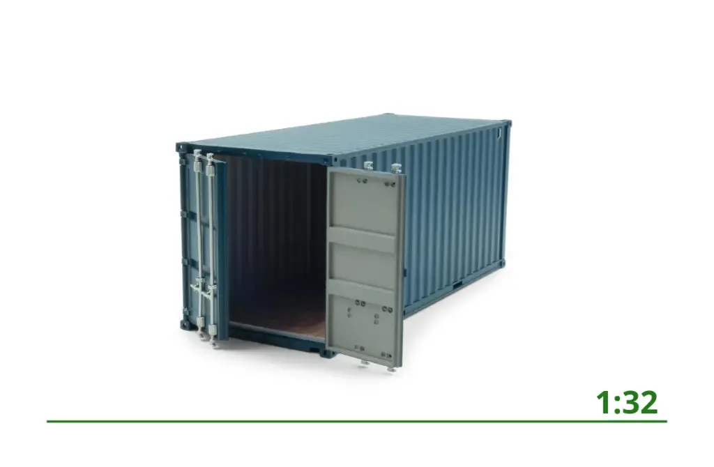 20ft container blauw 1:32