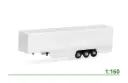 Closed trailer 3-axle (2x) 1:160