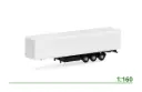 Closed trailer 3-axle (2x) 1:160