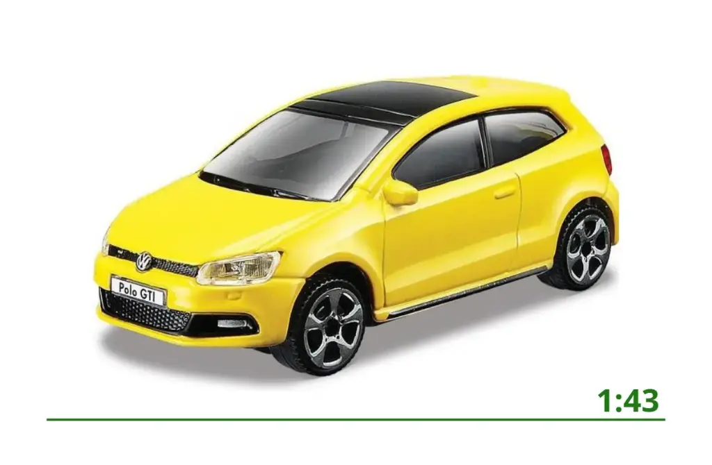 [18-30233Y] Volkswagen Polo V GTI geel 1:43