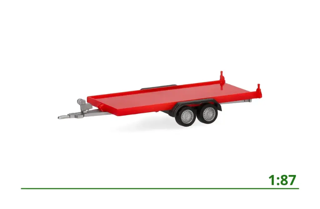 2-axle car transporter red 1:87