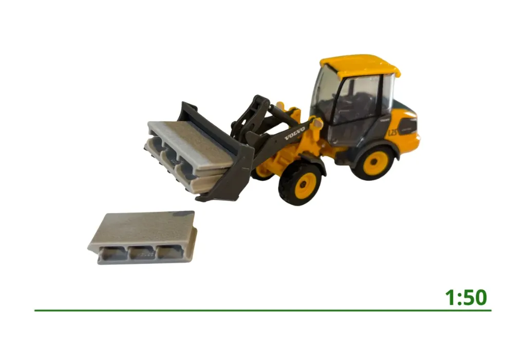 [18-32091] Volvo L25 met laadschop 1:50