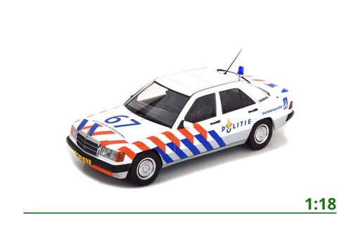 [1800315] Mercedes-Benz 190 Politie KLPD (NL) 1:18