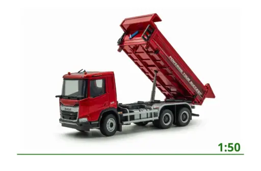 [8-1318] DAF XD kipper 'Rouge Flamme' 1:50