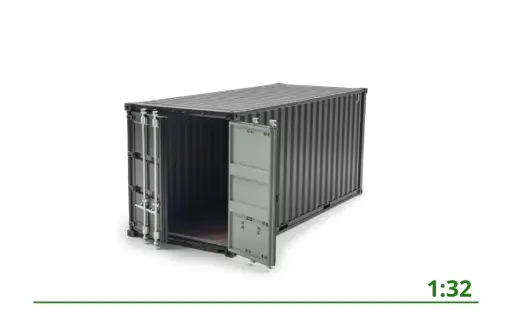[8-1258] 20ft container black 1:32