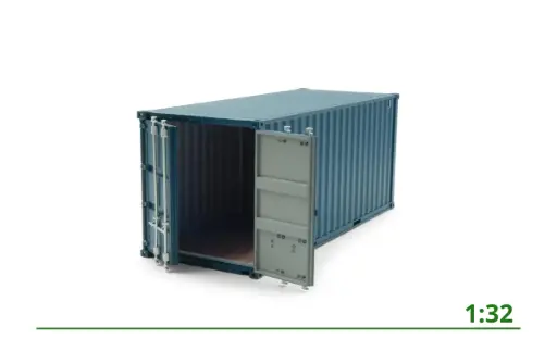 [8-1257] 20ft container black 1:32