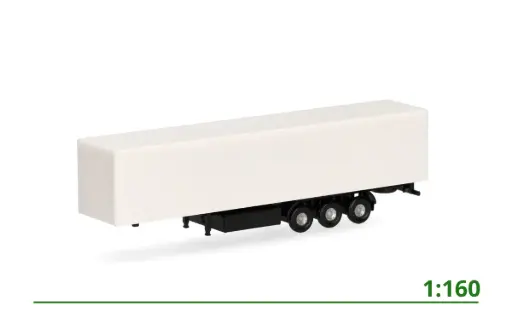 [086134] Gesloten oplegger (gordijn) 3-as (2x) 1:160